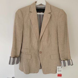 New Zara beige linen blazer